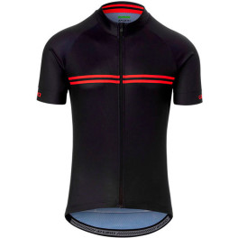 Giro Chrono Sport Jersey Black/red Classic Stripes M