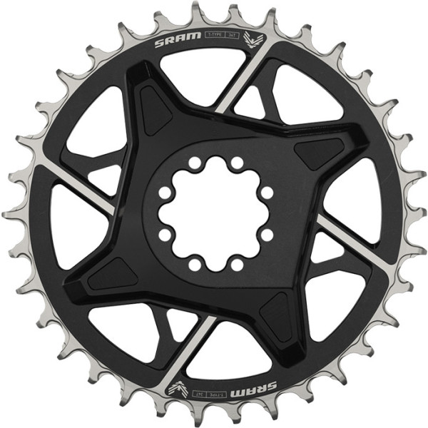 Sram X0 Eagle T-type Off 3mm 12v 34t Dm Chainring (inclui 8 parafusos) Preto D1