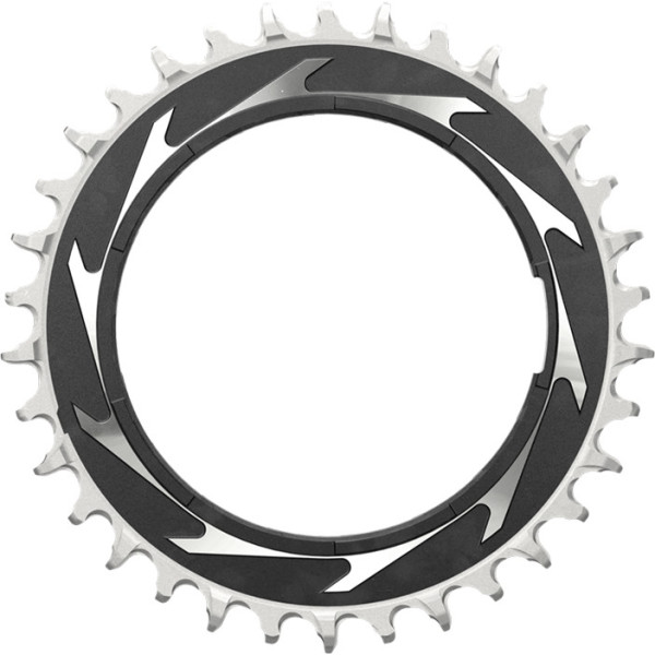 Sram Kettenblatt Xxsl Eagle T-Type Off 3mm 12v 34t Powermeter mit Gewinde Schwarz/Silber D1