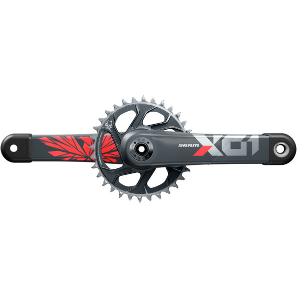 Sram Juego Bielas/plato X01 Eagle X-sync2 148 Boost Dub Dm 165 Mm 32d 12v Carbono Lunar/rojo S. Caz