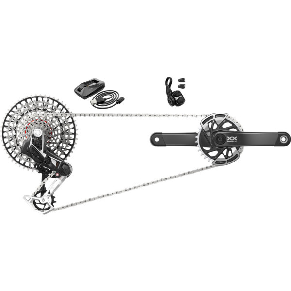 Sram Eagle Axs XX Tipo PowerMeter Q174 CL55 DUB MTB Grupo Largura 170 32T