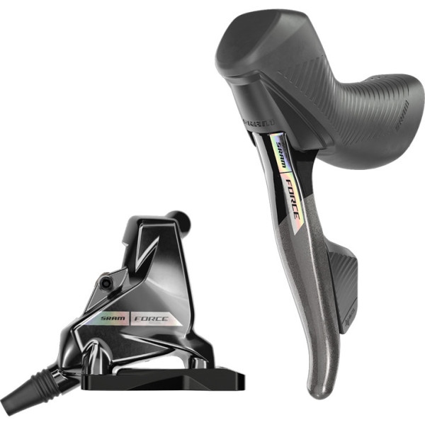 Sram Dual Control Hydraulic Flat Mount Force E-tap Axs Rainbow Detail Anteriore/sinistra (d2)