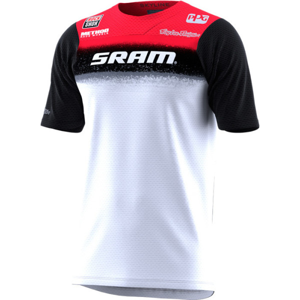 Troy Lee Designs Skyline SS Maillot sram Roost Blanc L