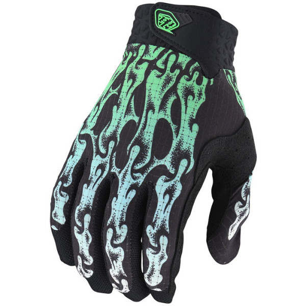 Troy Lee Designs Flo Green 2x Air Glove Mãos Slime