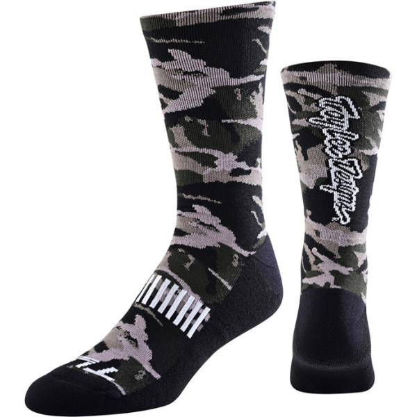 Troy Lee Designs CAMO Signature Performance Chaussette Noir L/XL (10-14)