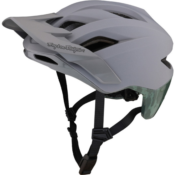 Troy Lee Designs Flowline SE Helm mit MIPS Radian Camo Grau/Armeegrün M/L