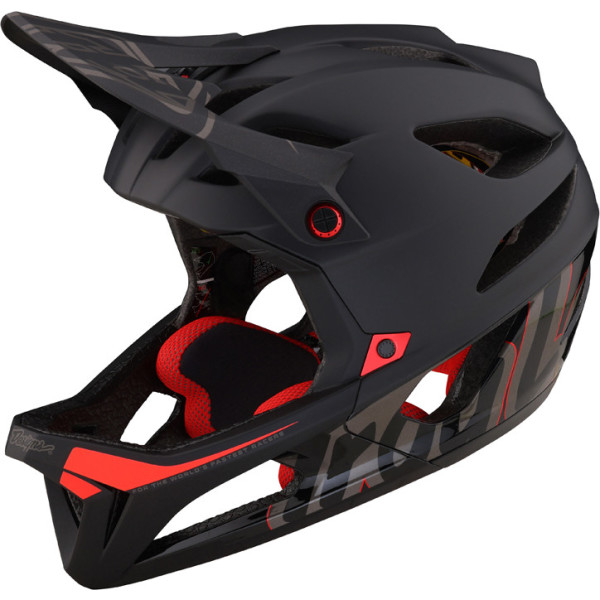 Troy Lee Designs Stage Helmet with MIPS Signature Black XL/2X