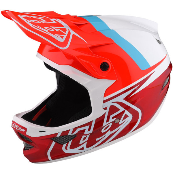 Troy Lee Designs D3 Fiberlite Casco Slant Red XL - Casco Ciclismo