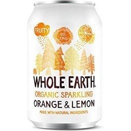 Refrigerante orgânico de laranja e limão sem açúcar 330 ml