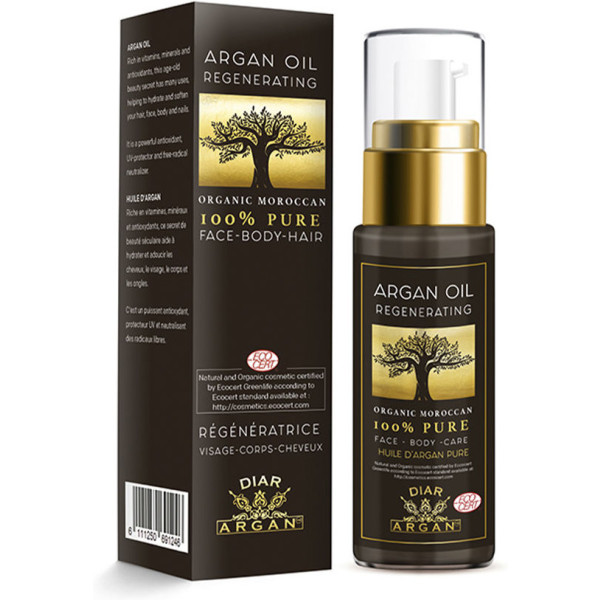 Diar Argan Pure Argan Huile Régénérante 100% Bio 30 Ml Unisexe