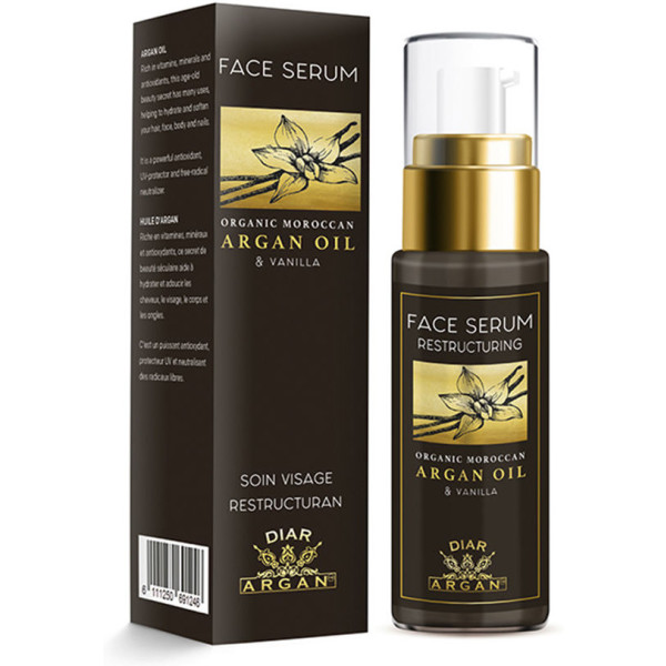 Diar Argan Sérum Facial Reestruturante Puro Argan e Baunilha 30 Ml Feminino