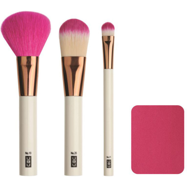 Ubu Face On Kit Brochas Maquillaje Lote 4 Piezas