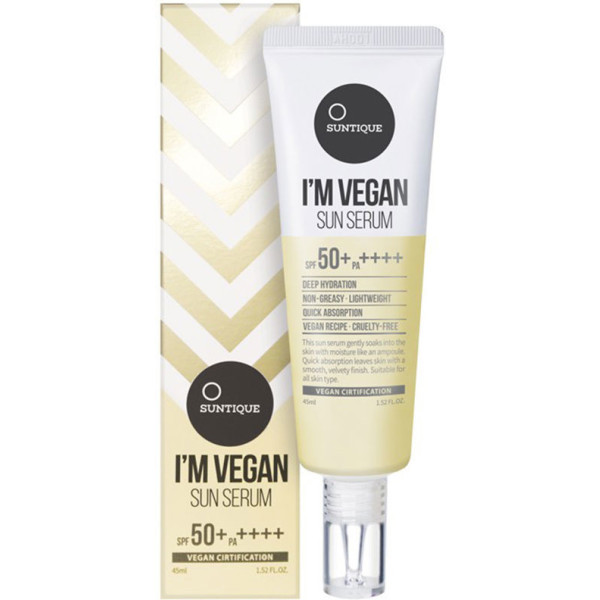 Suntique Soy Vegan Sérum Solaire SPF50+ 45 ml pour Femme