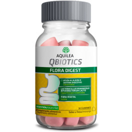 Duizendblad Qbiotics Flora Digest Gummies Aardbei 30 U