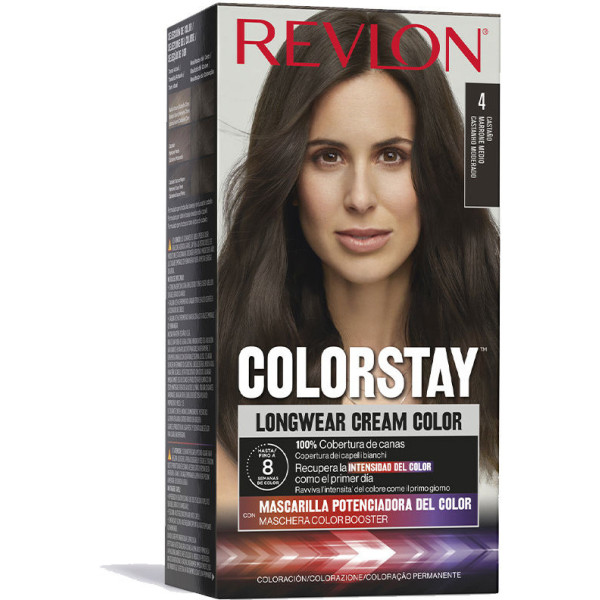 Revlon Colorstay Longwear Crème Kleur 4-bruin 4 St
