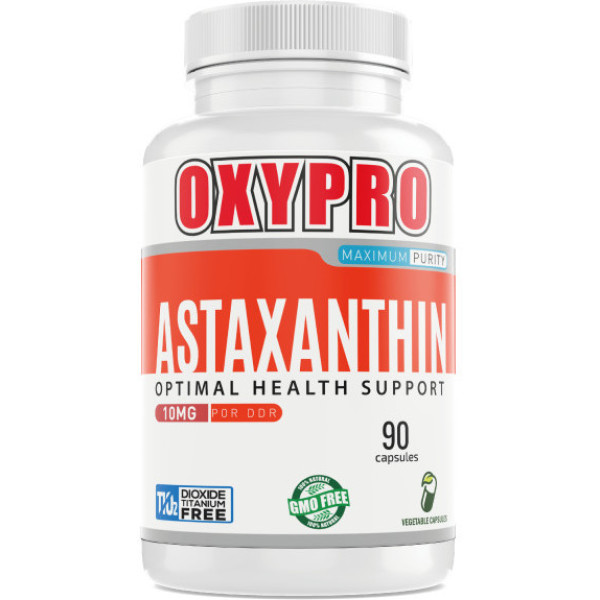 Oxypro Nutrition Astaxantina 10mg - SUPER ANTIOXIDANTE - 90 cápsulas vegetales