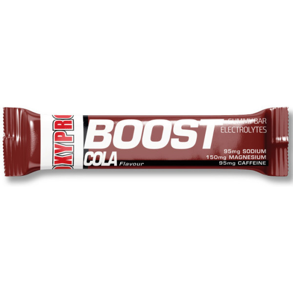 Oxypro Nutrition Boost - Gummy Caffeine Bar Cola - 1 Barrita X 30 Gr - 95mg De Cafeina Con Sodio Y Magnesio