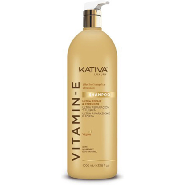 Kativa Vitamine E Biotine & Bamboe Shampoo 1000 Ml Unisex