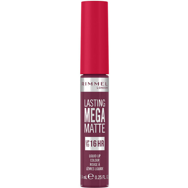 Rimmel London Mega Mega Matte Liquid Lip Color 940-Rock Me Purple 74 ml unisexe