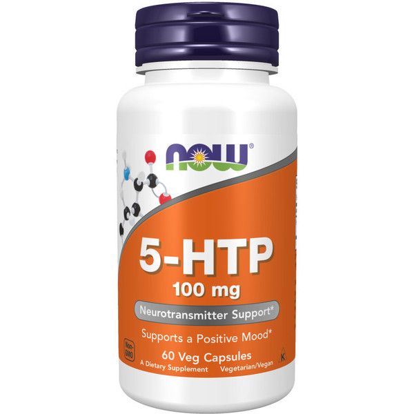 Now 5-HTP 100 mg - 60 Vege Caps