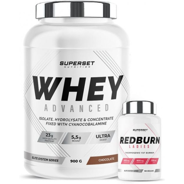 Superset Nutrition Pack Fitness Para Tonificar El Cuerpo 100% Whey Proteine Advanced 900 Gr+ Redburn Ladies 100 Caps