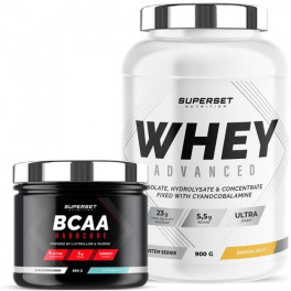 Superset Nutrition Pack Definición Muscular 100% Whey Proteine Advanced 900 Gr + Bcaa Hardcore 360 Gr Tutti Frutti