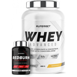 Superset Nutrition Pack Especial Músculo Puro 100% Whey Proteine Advanced 900 Gr + Redburn Hardcore 100 Caps