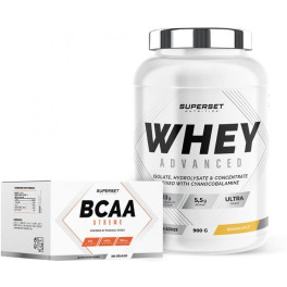 Superset Nutrition Pack Recuperación Muscular 100% Whey Protein Advanced 900 Gr + Bcaa Xtreme 252 Caps