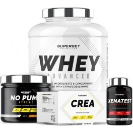 Superset Nutrition Pack Experto De Ganancia Muscular En Seco 100% Whey Proteine Advanced 2 Kg + No Pump Xtreme 420 Gr Long Islan