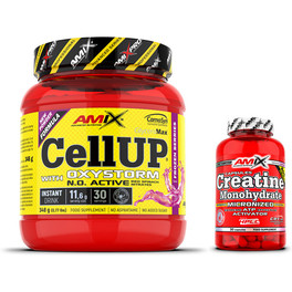 GIFT Pack Amix CellUP Oxystorm Powder 348 gr + Creatine Monohydrate 30 Caps