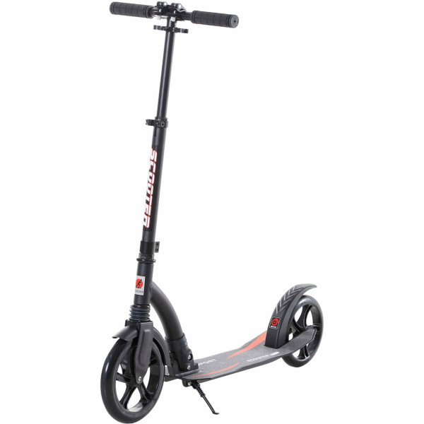 Homcom Patinete Plegable Aluminio +14 Años Altura Ajustable De 87-101 Cm Con 2 Ruedas Grandes Frenado Para Niños Adultos Carga