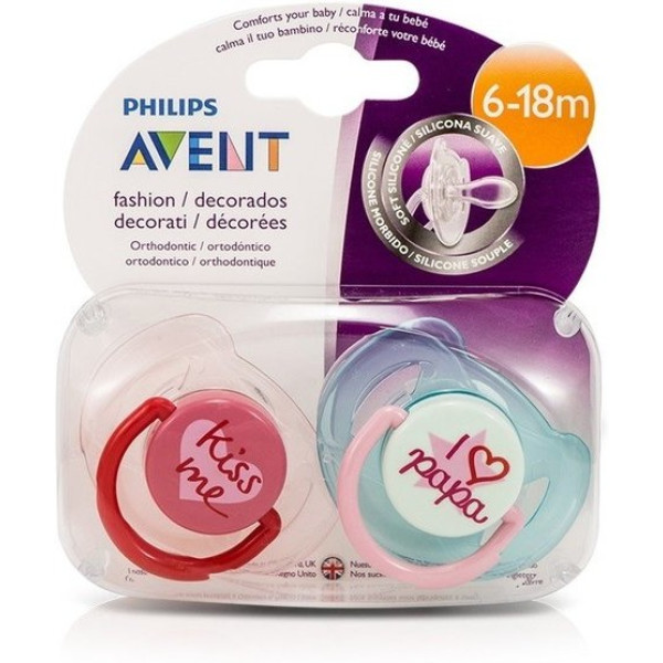 Philips Phillips Avent Chupetes Niña 6-18 Meses