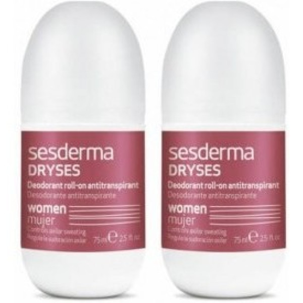 Sesderma Dryses Deodorant Roll On Women 2 X 75 Ml Unisex