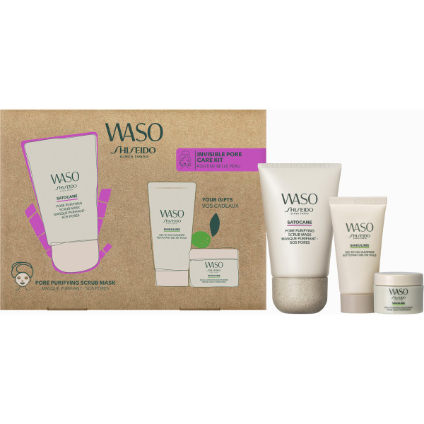 Shiseido Waso Pore Purifying Scrub Lote 3 Piezas Unisex