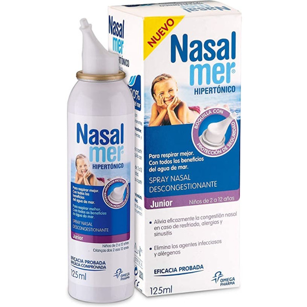 Nasalmer Hipertónico Spray Nasal Descongestionante Junior 125 Ml Unisex