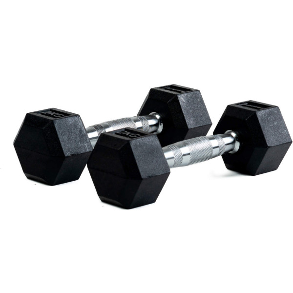 Bodytone Mancuernas De Goma Hexagonales 2kg (par)