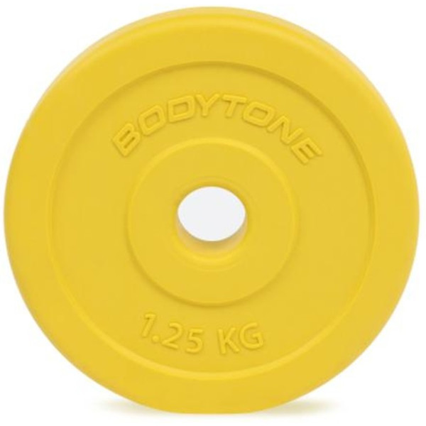 Bodytone Disco De Pvc 1.25kg Amarillo Diámetro 28mm
