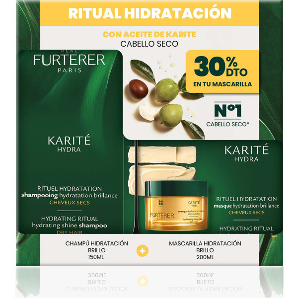 Rene Furterer Karité Hydra Champú Hidratación Lote 2 Piezas Unisex