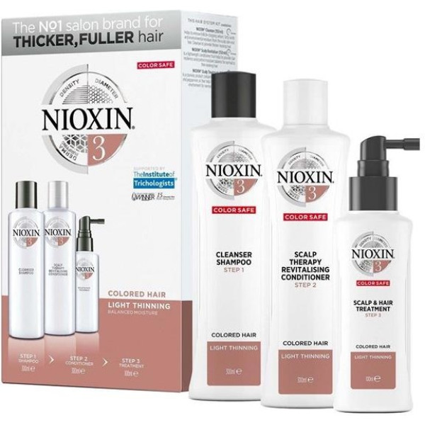 Nioxin System 3 Lote 3 Piezas Unisex