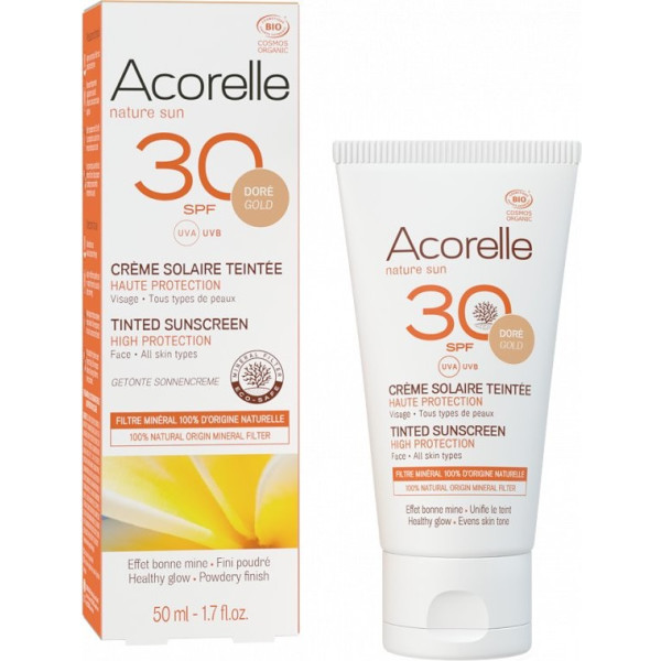 Acorelle Crème Visage Couleur Or Spf30 50 Ml