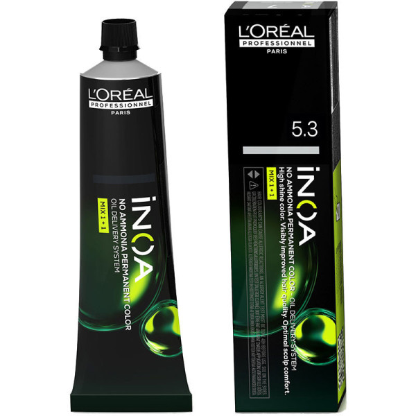 L\'oréal Expert Professionnel Inoa Sans Ammoniaque Coloration Permanente 5.3 60 Gr Unisexe