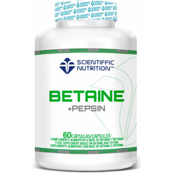 Scientific Nutrition Betaína + Pepsina 60 Cápsulas