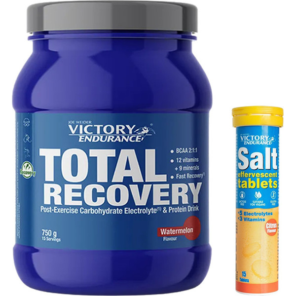 Confezione REGALO Victory Endurance Total Recovery 750g + Carbo Boost Gel 1 Gel X 76 Gr
