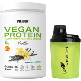 CADEAU Pack Weider Vegan Protein 750 Gr - Formule Améliorée + NutProtein Crunchy Choco Vegan Spread 250 gr