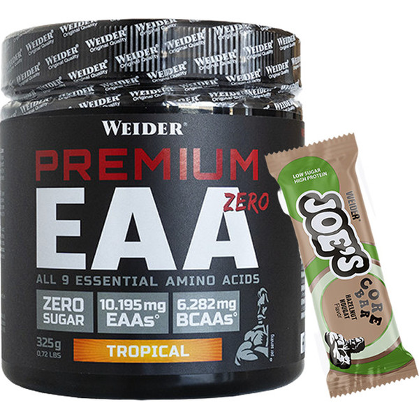 GESCHENKPACKUNG Weider Premium Amino Powder 800 g + Joe's Core Bar 1 Riegel x 45 g