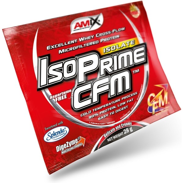Amix Isoprime Cfm Isolate Protein 1 Sachet X 28 Gr - Contient Des Enzymes Digestives / Protéines Pour Augmenter La Masse Musculaire