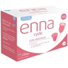 Enna Cycle Copa Menstrual Talla L 2 Copas + Esterilizador
