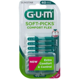 Gum Sunstar Soft Picks Comfort Flex 661 Large 40 Unidades