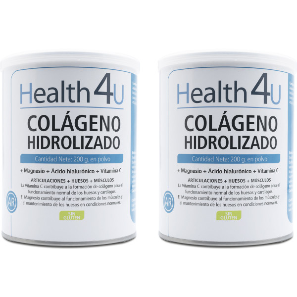 Health4u H4u polvere di collagene idrolizzato 200 g confezione 2
