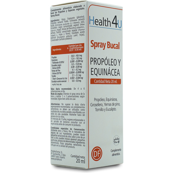 Health4u H4u spray oral própolis e equinácea 20 ml